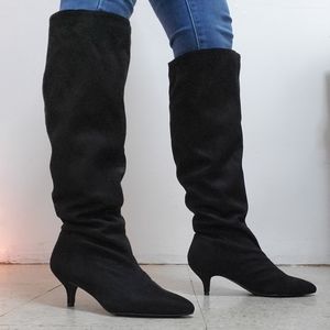 Black knee high boots (short)